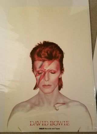 Rare David Bowie Aladdin Sane Us Promo Poster