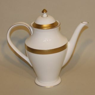 Waterford Fine English China Kells Gold 6 Cup Teapot / Coffee Pot With Lid