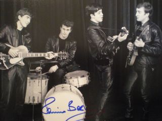 Authentic Hand Signed Photo Of Pete Best With The Beatles - The Fifth Beatle - Cert