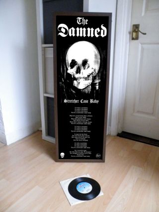 The Damned Stretcher Case Promo Poster,  Lyric Sheet,  Sex Pistols,  Clash,  Black Album