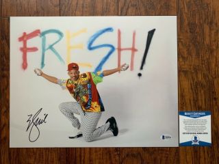 Will Smith Signed Fresh Prince Of Bel - Air 11x14 Photo Beckett Q65955 Psa