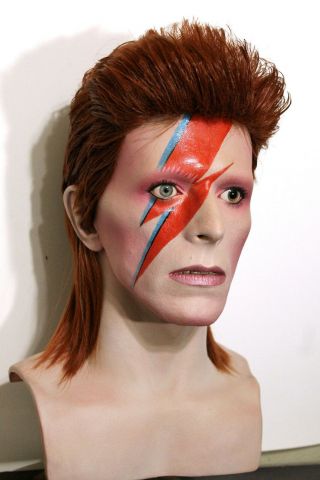 1/1 Lifesize CUSTOM David Bowie bust Alladin Sane Ziggy Stardust prop display 2