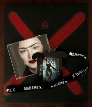 Madonna Madame X Book Vip -,  W/ Vip Lanyard & Deluxe Cd