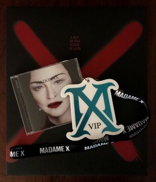 Madonna Madame X Book VIP -,  w/ VIP Lanyard & Deluxe CD 2