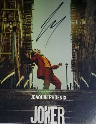 Joaquin Phoenix Hand Signed 8x10 Photo W/ Holo Joker