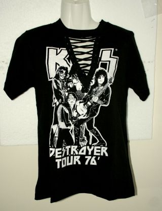 Womens Retro Kiss Group Destroyer Tour 76 