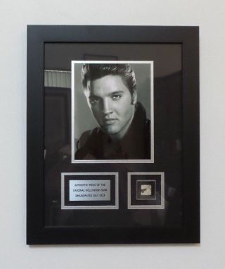 Awesome Elvis Presley Framed Piece Of The Hollywood Sign - 14 " X 18 "