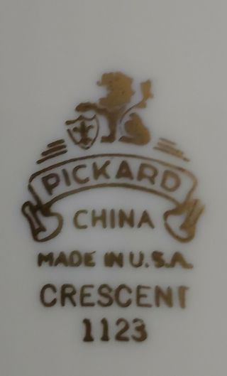 PICKARD CRESCENT Ivory Creamer & Sugar Set 2