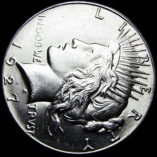 1927 Peace Dollar Silver US Coin - - - - Gem BU,  - - - - S160 2