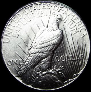 1927 Peace Dollar Silver US Coin - - - - Gem BU,  - - - - S160 3