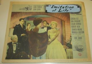 1959 Movie " Imitation Of Life " (lana Turner) 3 Lobby Cards - Rare