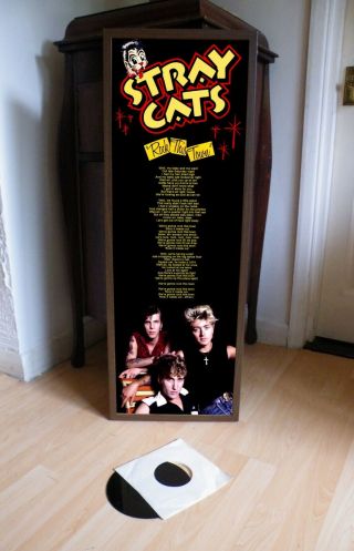 Stray Cats Rock This Town Poster Lyric Sheet,  Rockabilly,  Eddie Cochran,  Strut