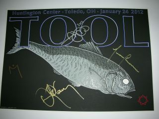 Tool Band Signed Toledo Concert Poster 2012 Adam Jones Print Silk Screen Poster