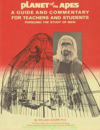 Planet Of The Apes Pressbook For High School Students Movie Poster Art On Cover