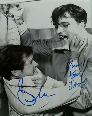 Roger Moore Richard Kiel Dual Signed Autographed 8x10 Photo James Bond 007 W/coa