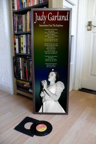 Judy Garland Over The Rainbow Poster Lyric Sheet,  Theatre,  Jazz,  Wizard Of Oz,  Blues