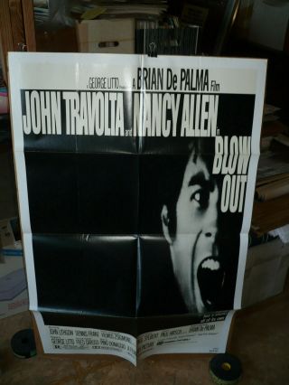 Blow Out,  Orig 1 - Sht / Movie Poster (john Travolta,  Brian Depalma Film) - 1981