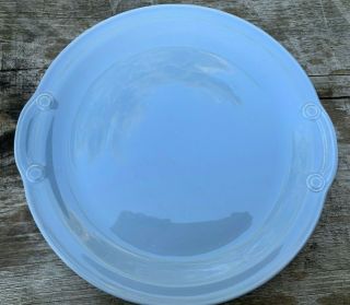 Vintage Lu - Ray Pastels Round Serving Platter 11 " Blue T.  S.  &t.  Made In Usa 4 39