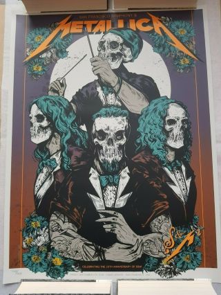 Metallica S&m2 Night 1 Chase Center San Francisco Poster 06.  09.  2019 Numbered
