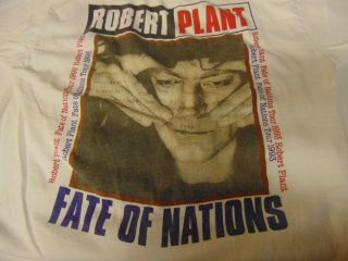 Rock T Shirt Authentic Vintage Robert Plant Fate Of Nations Tour 1993 Sz Xl