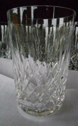 Waterford Crystal Set Of 2 Lismore Old Fashioned Highball Glass Tumbler Signed