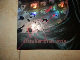 LA TOOL CONCERT POSTER SIGNED BY THE BAND STAPLES CENTER 10/21 2019 CHET ZAR 2