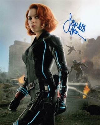 Scarlett Johansson Signed 8x10 Photo Black Widow/avengers/marvel