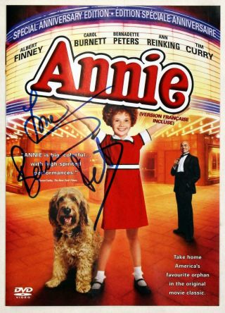Bernadette Peters Signed Annie 1982 Movie Dvd