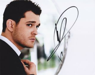 Michael Buble Signed Autographed Jazz Music 8x10 Photo Exact Proof