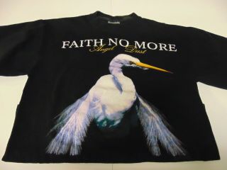 Rock Tshirt Vintage Authentic Faith No More Angel Dust Tour 1992 Sz Large