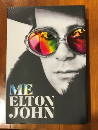 Me Elton John Signed Autobiography First Edition Book With Rocketman Dufflebag