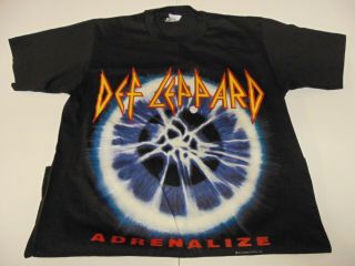 Rock T - Shirt Vintage Authentic Def Leppard Adrenalize 7 - Day Weekend Tour 1993