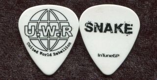 Skid Row 2014 Rebellion Tour Guitar Pick Dave Snake Sabo Custom Concert Stage