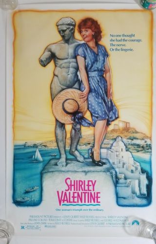 Vintage 1989 Shirley Valentine One Sheet Movie Poster Rolled Pauline Collins