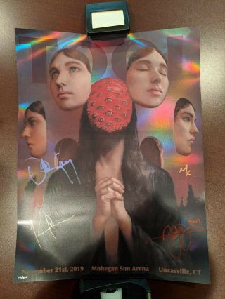 Tool Band Signed Poster Mohegan Sun Casino 11/21/19 Poster 2019 Uncasville