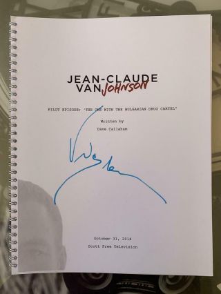 Jean - Claude Van Damme Signed Jean - Claude Van Johnson (pilot) Full Script