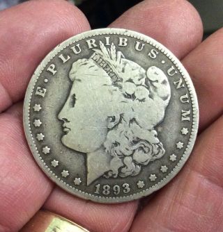 1893 - O Morgan Silver Dollar Semi Key Date