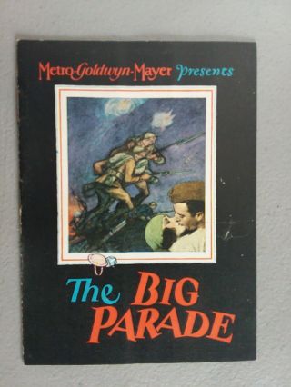 1925 Silent Movie Program Majestic Boston " Big Parade " John Gilbert Mgm