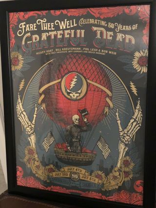 Grateful Dead Fare Thee Well Justin Helton 310/2015 Status Signed Numbered