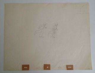 Beatles 1968 Yellow Submarine Pre Production Cel,  Cell Pencil Drawing