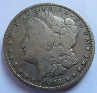 1893 - O Morgan Silver Dollar,  Vintage Orleans $1 Coin (292109t)