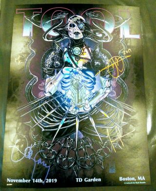Tool Poster 2019 Boston - Signed And Numbered