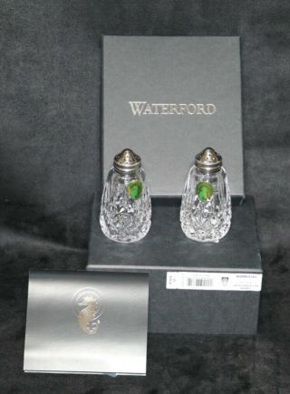 Waterford Crystal Lismore Salt & Pepper Shakers / 3.  75 " / Brand