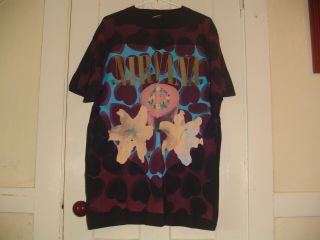 Vintage Nirvana Heart Shaped Box T - Shirt Never Worn In Bag 1993 Scarce