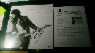 Bruce Springsteen Signed Born To Run Album Boa Beckett