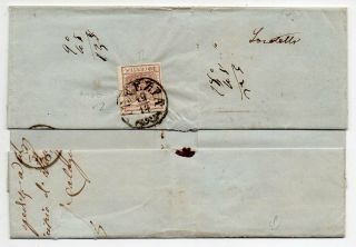 1859 ITALY LOMBARDY - VENETIA REGISTERED COVER,  SCARCE 30c STAMPS,  WOW 2