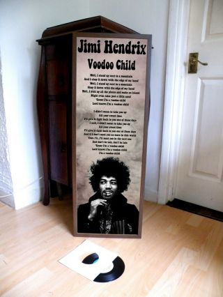 Jimi Hendrix Voodoo Child Promotional Poster Lyric Sheet,  Purple Haze,  Experience