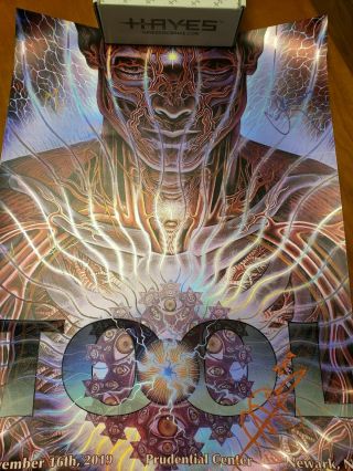 Tool Newark Signed Poster Alex Grey (read Discription: Crinkled) Autographed
