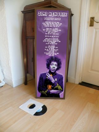 Jimi Hendrix Purple Haze Promotional Poster Lyric Sheet,  Watchtower,  Experience