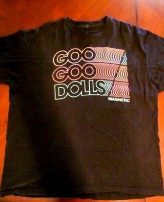 Awesome Goo Goo Dolls Magnetic 2014 Concert Tour T Shirt - Black - Xxl - Xxx Large